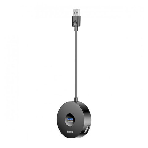 USB-хаб Baseus C30A-03, USB тип-A, USB 3.0 тип-A, micro-USB тип-B, черный, 4 порта, #CAHUB-F01 Превью 1