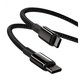 USB кабель Baseus Tungsten Gold, 2xUSB тип-C, 200 см, 100 Вт, черный, #CATWJ-A01 Превью 1