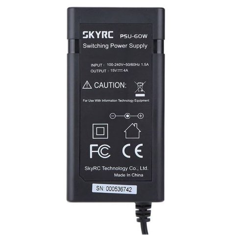 Блок живлення SkyRC PSU-60W, 15V-4A, #SK-200008-01 Прев'ю 2