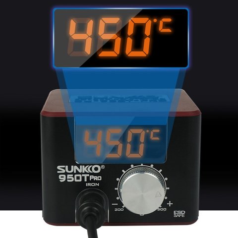 Паяльная станция SUNKKO 950T Pro, цифровая, 75 Вт, черная Превью 4