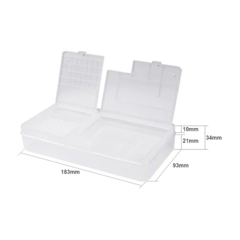 Caja para componentes Sunshine SS-001A, para guardar smartphone durante reparación, 184x96x35mm Vista previa  2