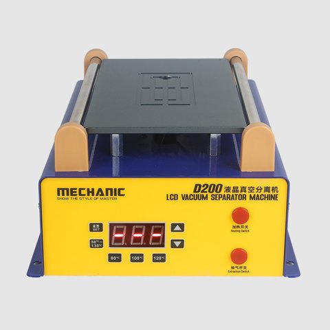 LCD Touch Screen Glass Separator Mechanic D200, (with vacuum pump, used for screens up to 8.5") Preview 1