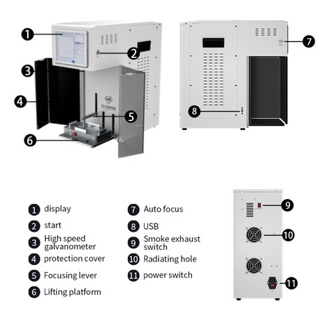 Laser Separating Machine TBK 958Z , (to unglue the display frame and the back cover, to remove back glass, for engraving, (під замовлення)) Preview 3