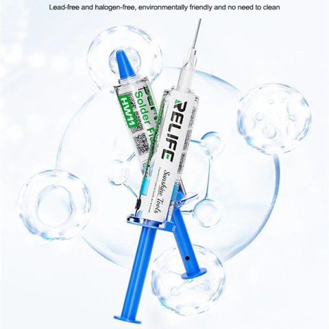 Flux Paste RELIFE HW11, (no require rinsing, lead-free, halogen-free, 10 ml) Preview 2