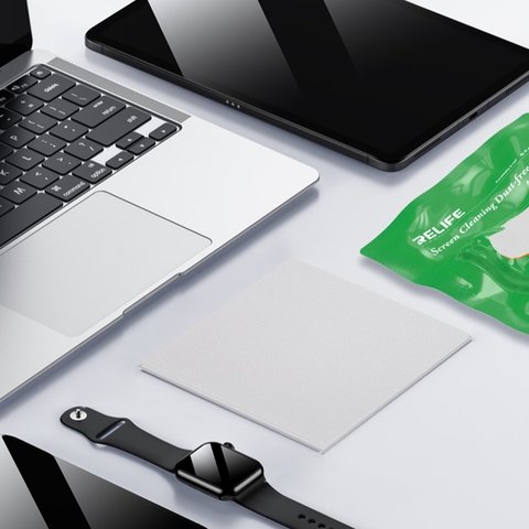 Microfiber Cloth RELIFE RL-045A, (for dust and fingerprints removing, 100 pcs., 100*100 mm) Preview 3