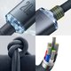 USB кабель Baseus Crystal Shine Series, USB тип-C, Lightning, 200 см, 20 Вт, черный, #CAJY000301 Превью 1