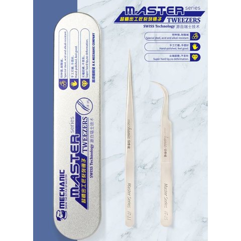 Pinzas para smd Mechanic IT-11, recta, 115 mm Vista previa  1