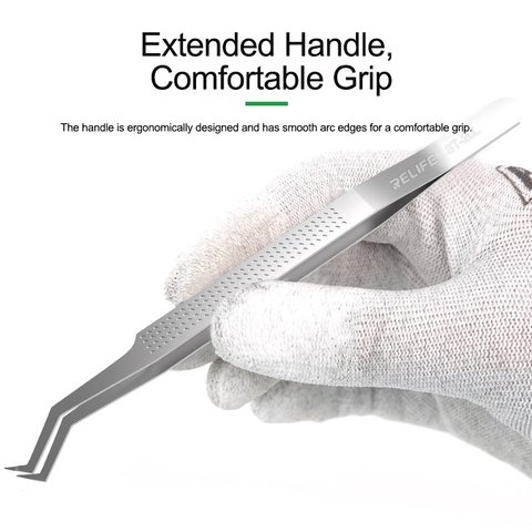 Pinzas para smd RELIFE ST-20L , encorvado, 167 mm Vista previa  4