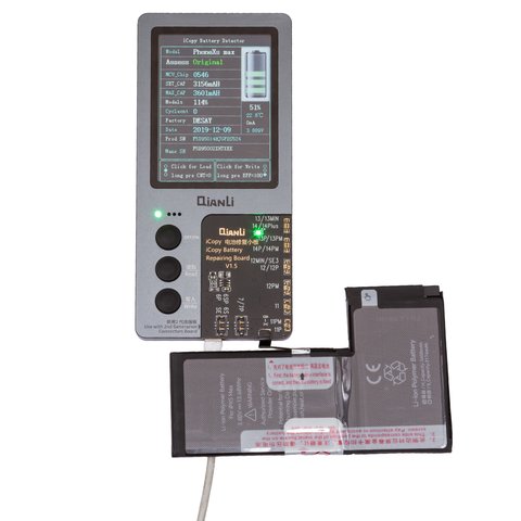 Batería JCID puede usarse con Apple iPhone XS Max, Li-Polymer, 3.8 V, 3600 mAh, mayor capacidad Vista previa  1