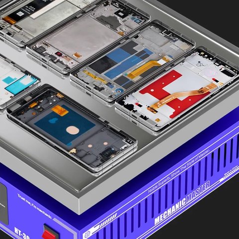 Plataforma de precalentamiento Mechanic HT-30, para reparar placas base, 30*30cm, 0-300°С, 800W Vista previa  3