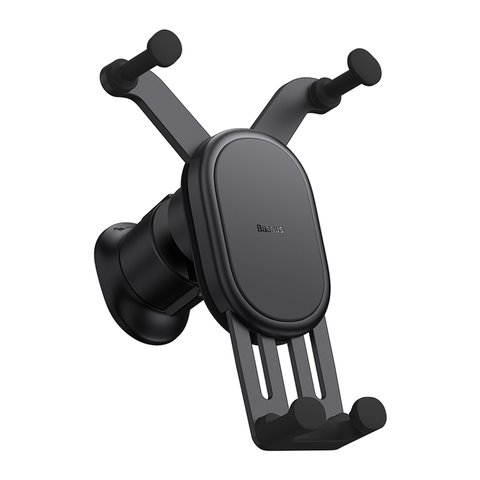 Автомобільний тримач Baseus Stable Series Air, чорний, на дефлектор, #SUWX020001 Прев'ю 1