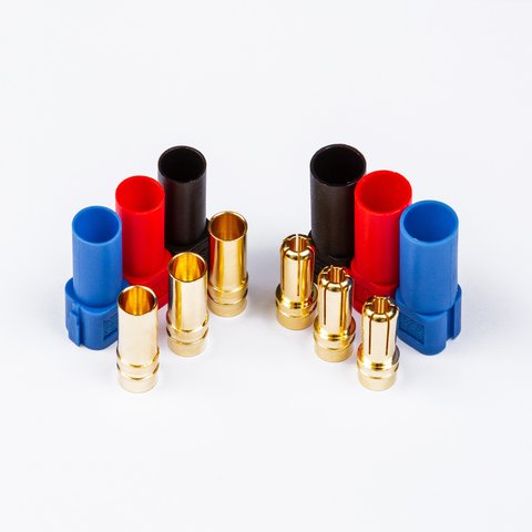 Силовий роз'єм живлення Amass XT150-M, "тато", чорний Прев'ю 1