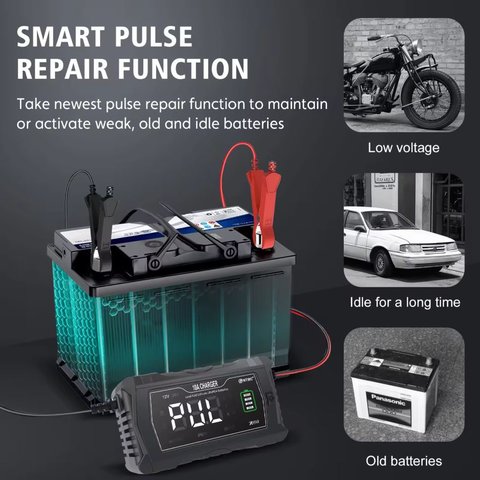 Зарядний пристрій HTRC 10A, 220 В, 24В/5А, 12В/10А Прев'ю 3