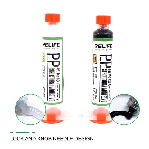 Клей RELIFE RL-035A, полиуретановый, черный, для приклеивания задних крышек, для дисплейных рамок, 30 мл Превью 1